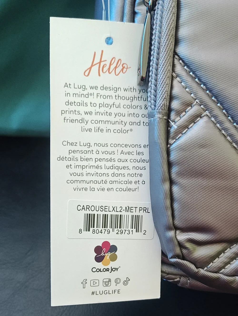 NWT Lug Carousel XL Metallic Pearl